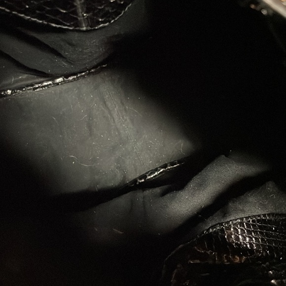 Ralph Lauren Collection exotic python snakeskin handbag - Picture 9 of 9